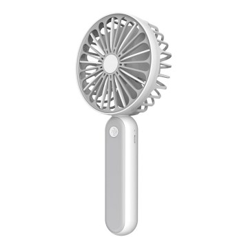 Ventilador de bolsillo 1200 mm/3,7V USB gris/blanco
