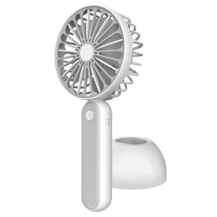 Ventilador de bolsillo 1200 mm/3,7V USB gris/blanco