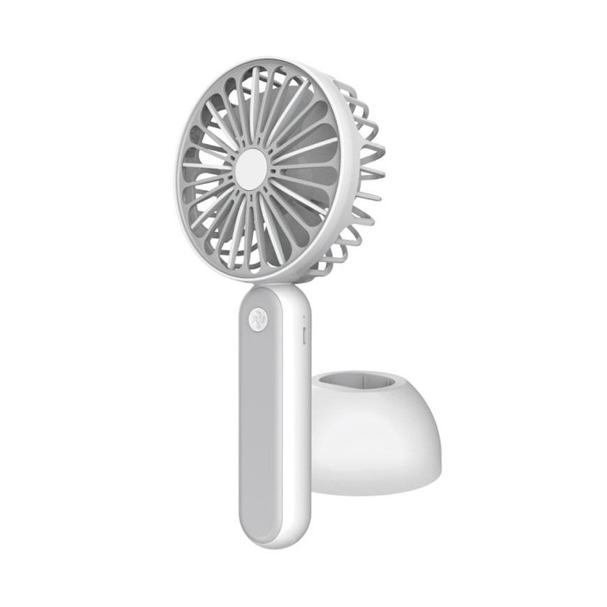 Ventilador de bolsillo 1200 mm/3,7V USB gris/blanco
