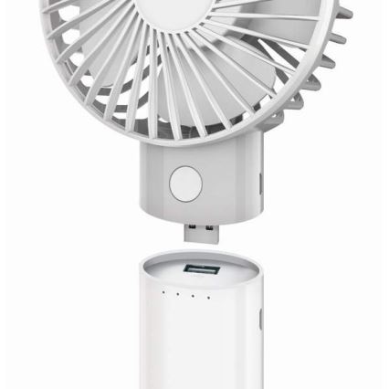 Ventilador de carga con power bank 4000 mAh/3,7V microUSB