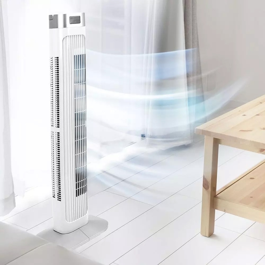Ventilador de columna con control de temperatura y control remoto 55W/230V