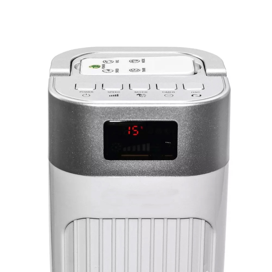 Ventilador de columna con control de temperatura y control remoto 55W/230V