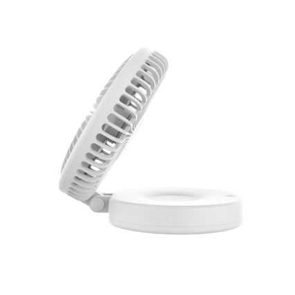 Ventilador de mesa recargable 10W/5V 2400 mAh blanco