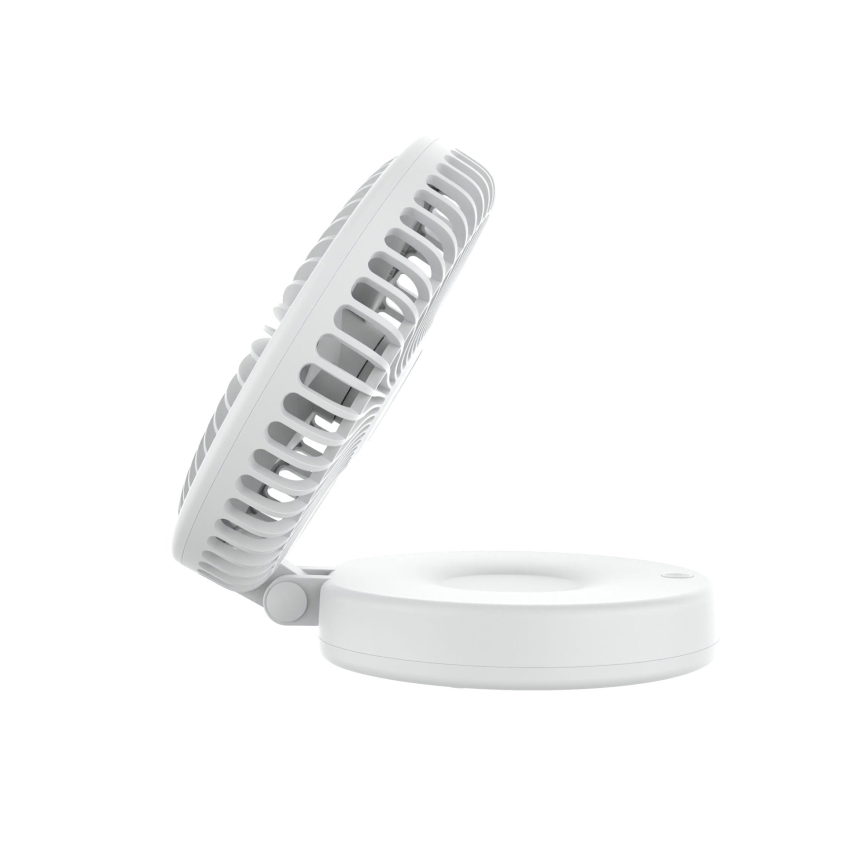 Ventilador de mesa recargable 10W/5V 2400 mAh blanco