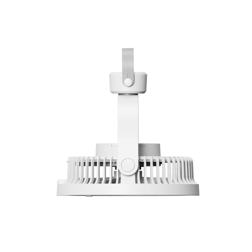Ventilador de mesa recargable con iluminación LED 8W/3,7V 2400 mAh blanco