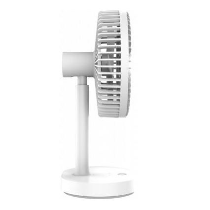 Ventilador de mesa recargable con lámpara LED 3000mA/3,7V microUSB