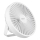 Ventilador de mesa recargable LED con iluminación LED LED/2W/5V USB 2400 mAh blanco