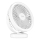 Ventilador de mesa recargable LED con iluminación LED LED/3W/5V USB 2400 mAh blanco