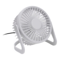 Ventilador de mesa USB diá. 15 cm blanco