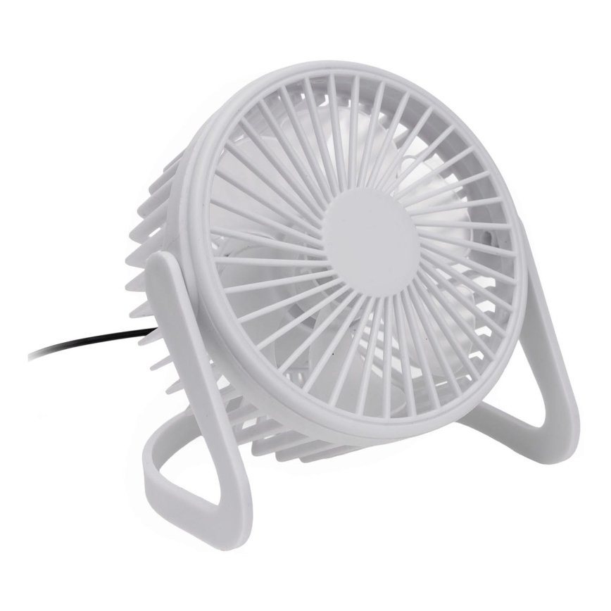 Ventilador de mesa USB diá. 15 cm blanco