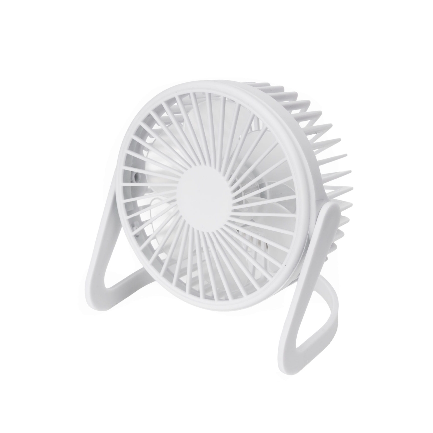 Ventilador de mesa USB diá. 15 cm blanco