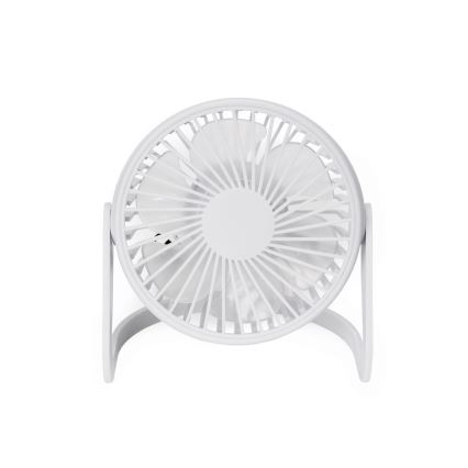 Ventilador de mesa USB diá. 15 cm blanco