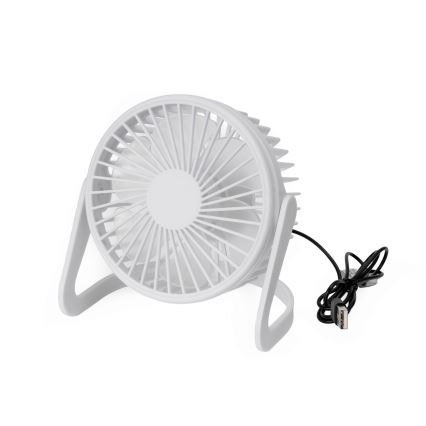 Ventilador de mesa USB diá. 15 cm blanco