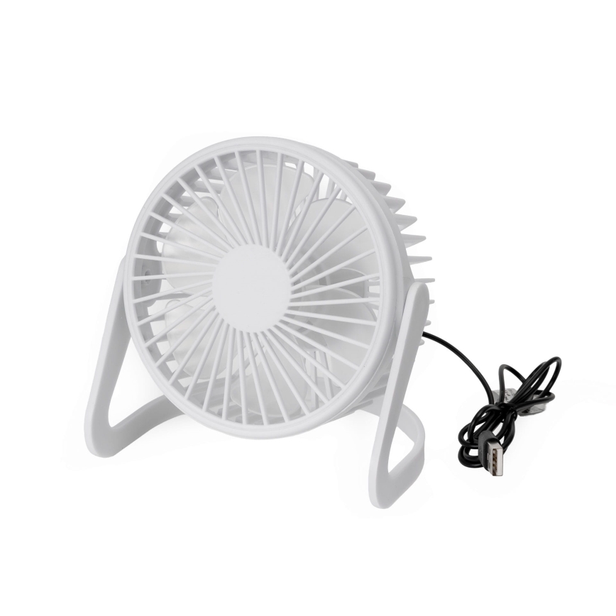 Ventilador de mesa USB diá. 15 cm blanco