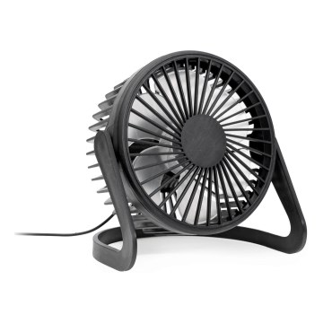 Ventilador de mesa USB diá. 15 cm negro