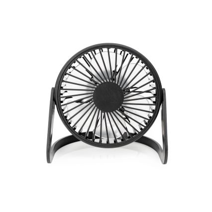 Ventilador de mesa USB diá. 15 cm negro