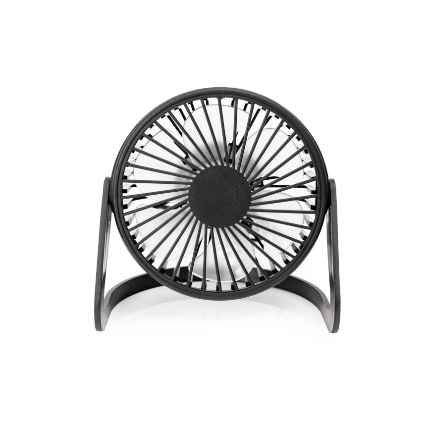 Ventilador de mesa USB diá. 15 cm negro