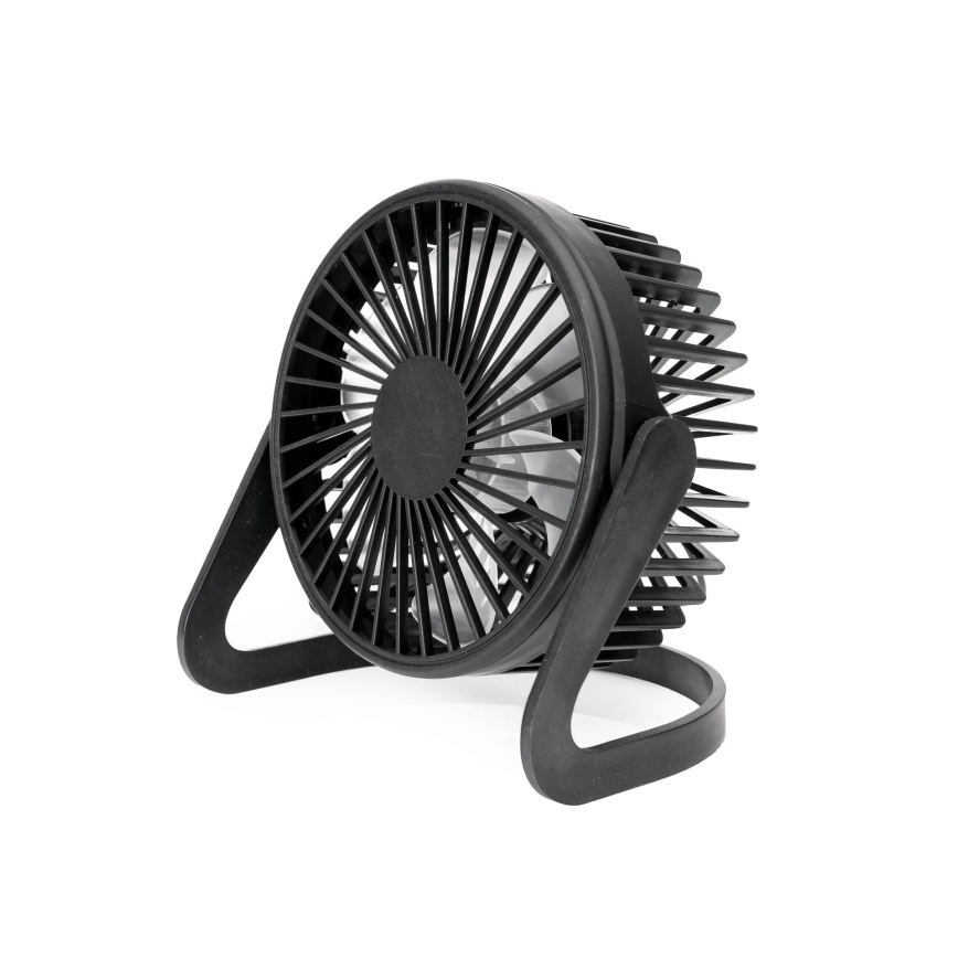 Ventilador de mesa USB diá. 15 cm negro