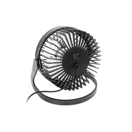 Ventilador de mesa USB diá. 15 cm negro