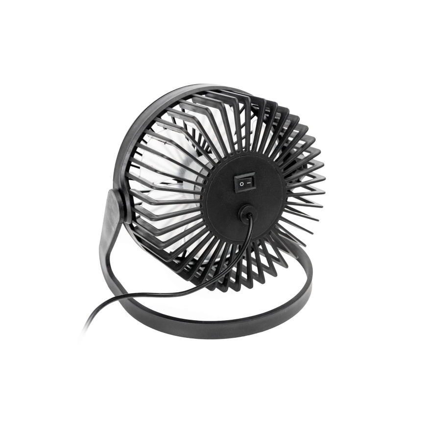 Ventilador de mesa USB diá. 15 cm negro