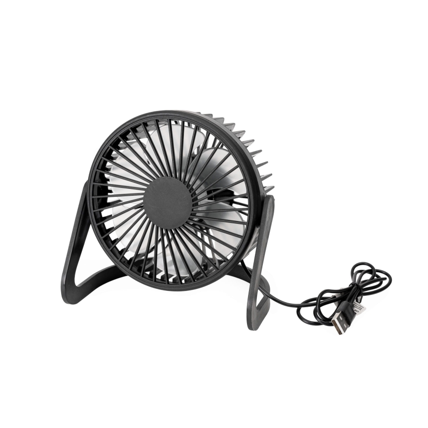 Ventilador de mesa USB diá. 15 cm negro
