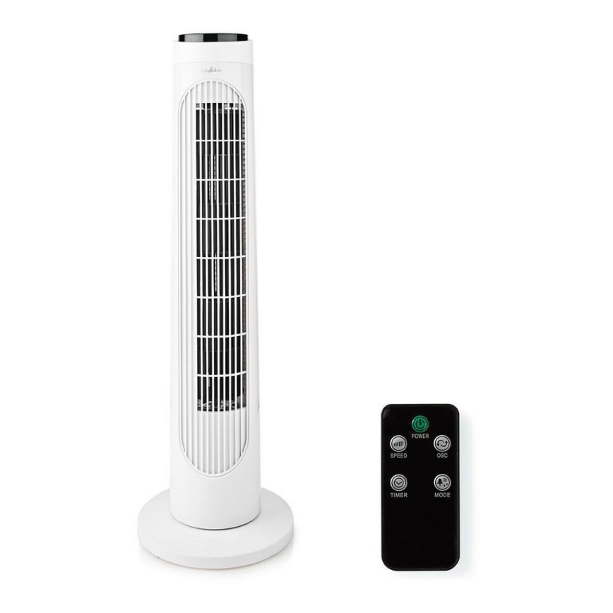 Ventilador de pie 50W/230V blanco + control remoto