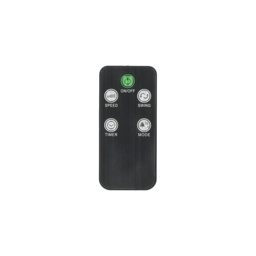 Ventilador de pie LISSE 45W/230V 91,4 cm negro + control remoto