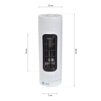 Ventilador de pie TOWER 30W/230V blanco