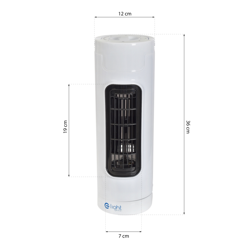 Ventilador de pie TOWER 30W/230V blanco