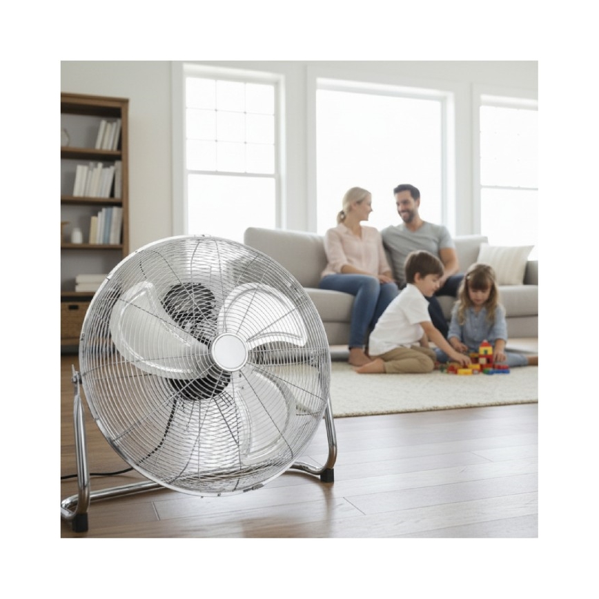 Ventilador de pie VIENTO 200W/230V cromo brillante