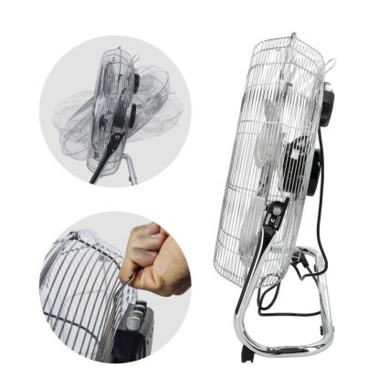 Ventilador de pie VIENTO 200W/230V cromo brillante