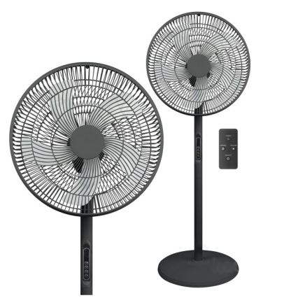 Ventilador de pie VIENTO-R 40W/230V negro + mando a distancia