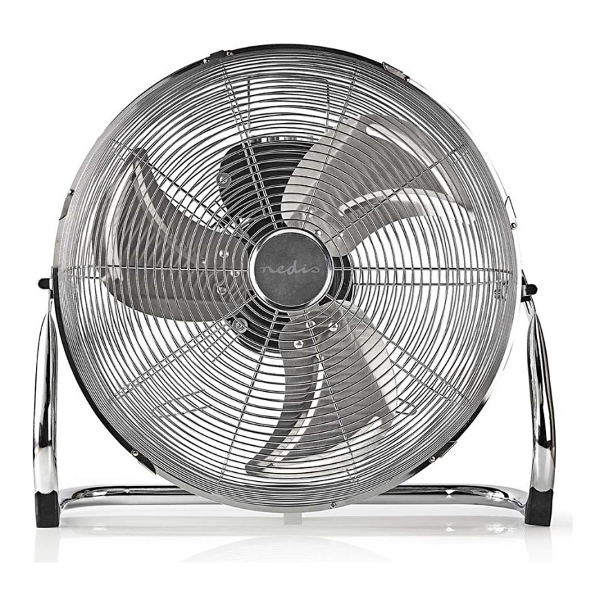 Ventilador de suelo 80W/230V cromo brillante