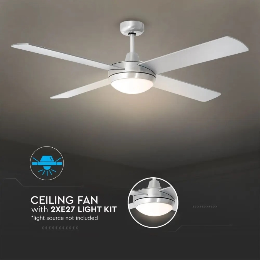 Ventilador de techo 2xE27/35W/230V + control remoto