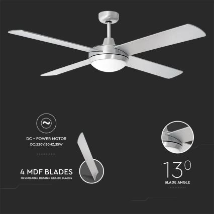 Ventilador de techo 2xE27/35W/230V + control remoto
