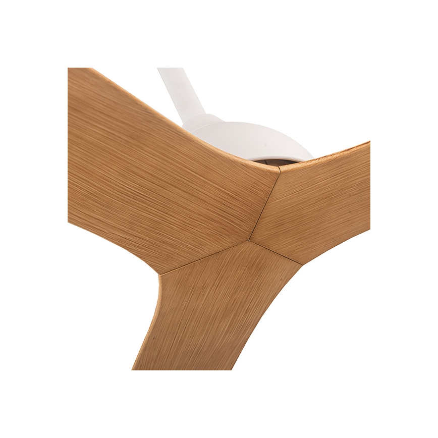 Ventilador de techo diá. 132 cm beige/blanco + control remoto