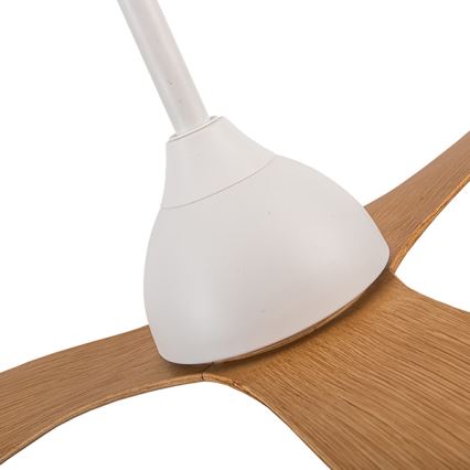 Ventilador de techo diá. 132 cm beige/blanco + control remoto