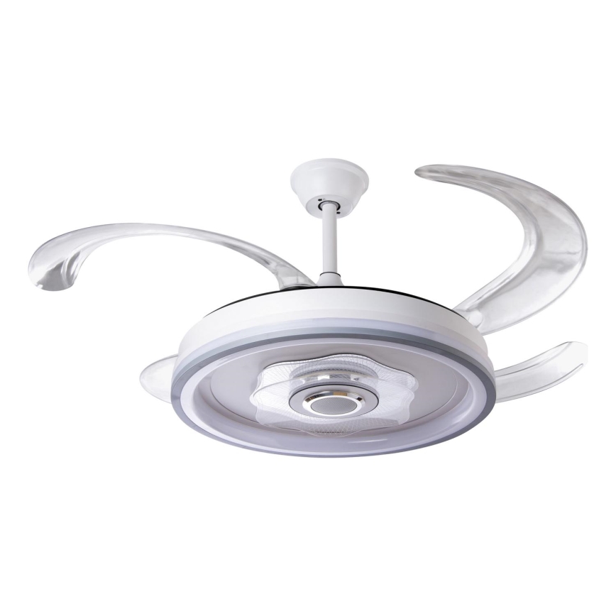 Ventilador de techo LED regulable LED/70W/230V 3000-6000K diá. 50 cm blanco + control remoto