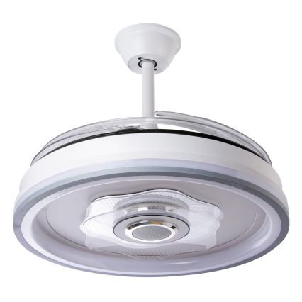 Ventilador de techo LED regulable LED/70W/230V 3000-6000K diá. 50 cm blanco + control remoto