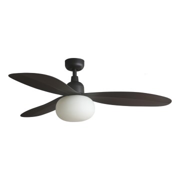 Ventilador de techo PALMA 1xE27/15W/230V marrón Ø 129 cm IP44 + control remoto FARO 34301-11L
