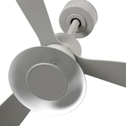 FARO 33762WT-24 - Ventilador de techo LED regulable AMELIA L CONE LED/20W/230V 2700/3500/5000K gris 132 cm Wi-Fi Tuya + control remoto