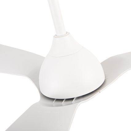 Ventilador de techo Ø 132 cm IP44 blanco + mando a distancia