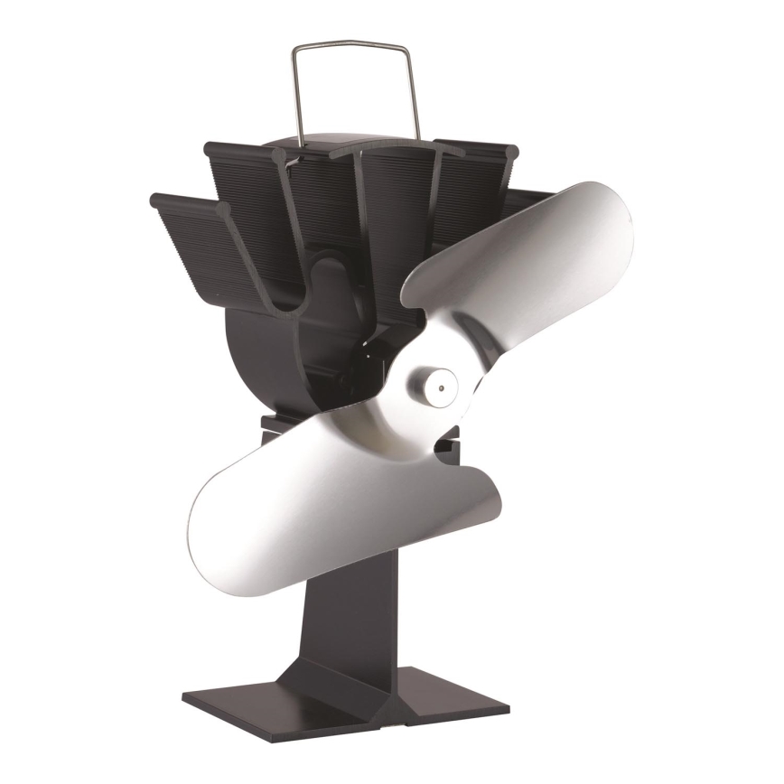 Ventilador para chimenea 19,3x20,5 cm antracita/cromo brillante