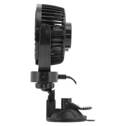Ventilador con ventosa para coche 7W/12V negro