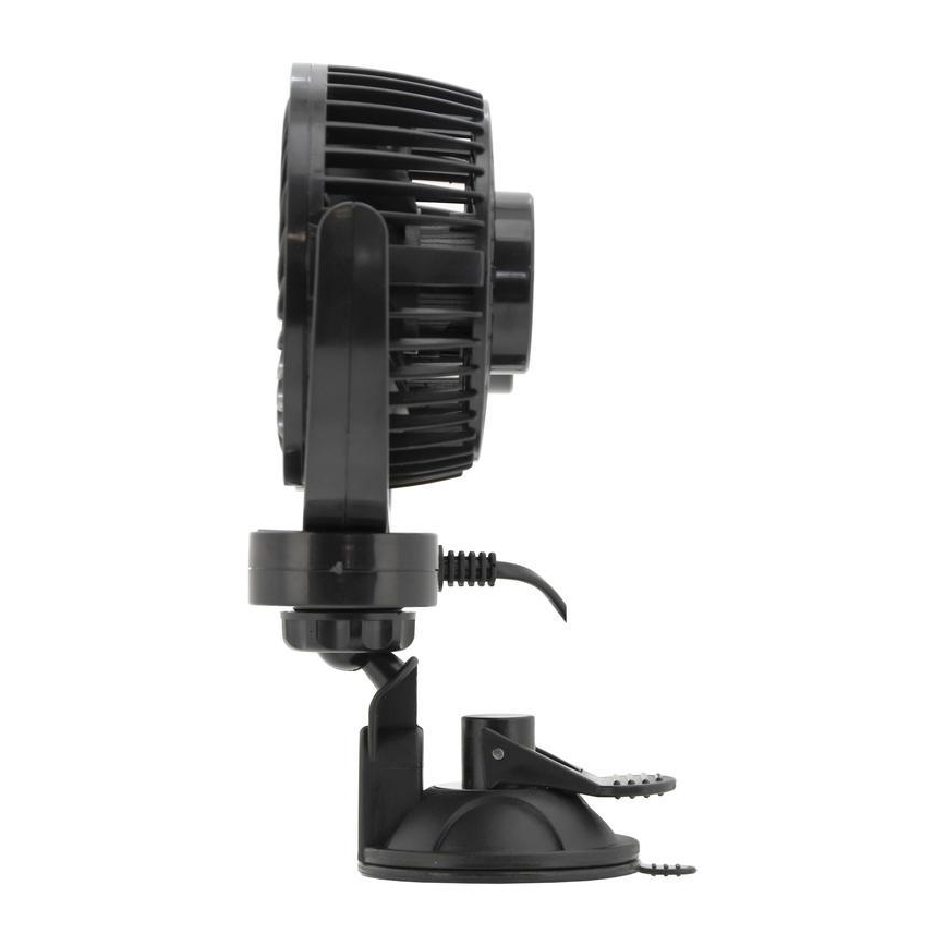 Ventilador con ventosa para coche 7W/12V negro