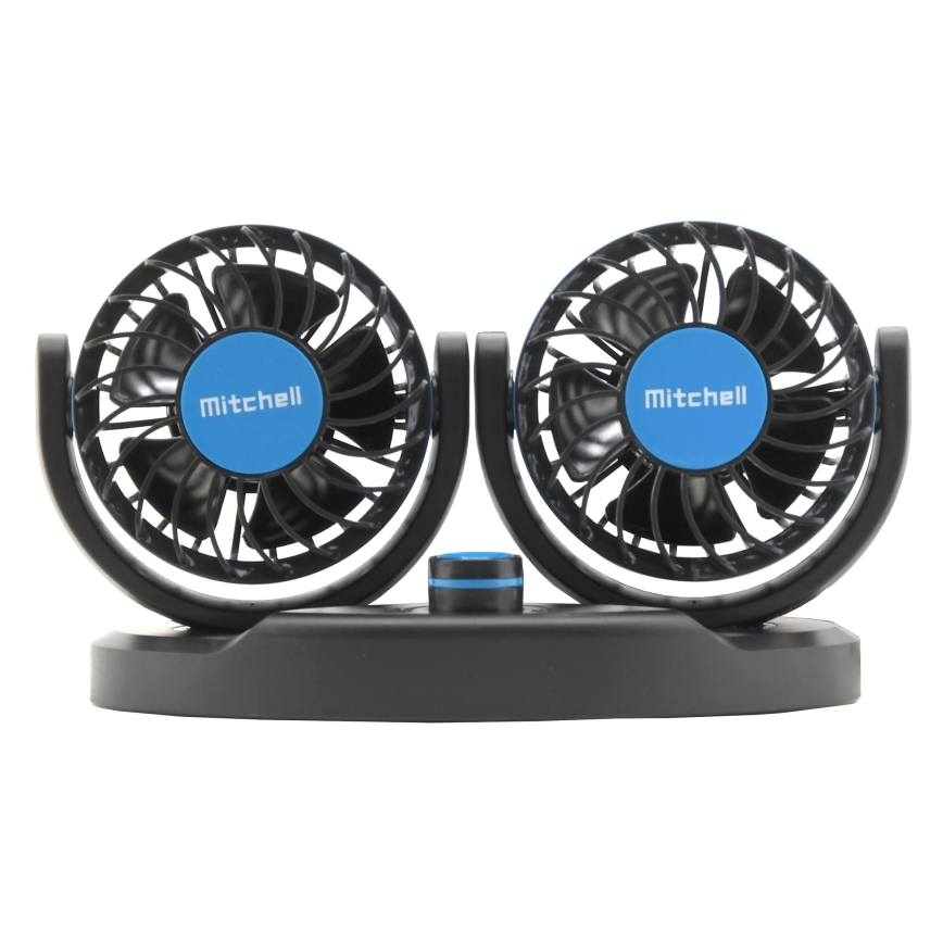 Ventilador para el salpicadero del coche 4W/12V negro