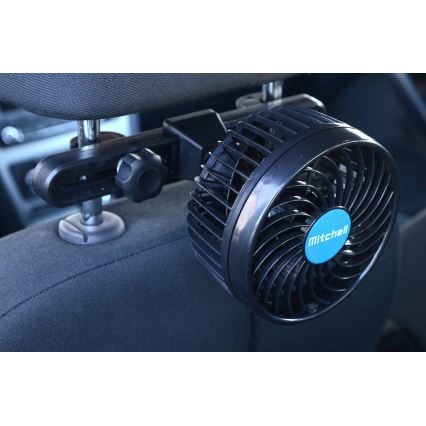 Ventilador para reposacabezas de coche 4W/12V negro