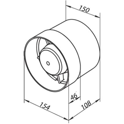 Ventilador VENTS 150VKO 15cm