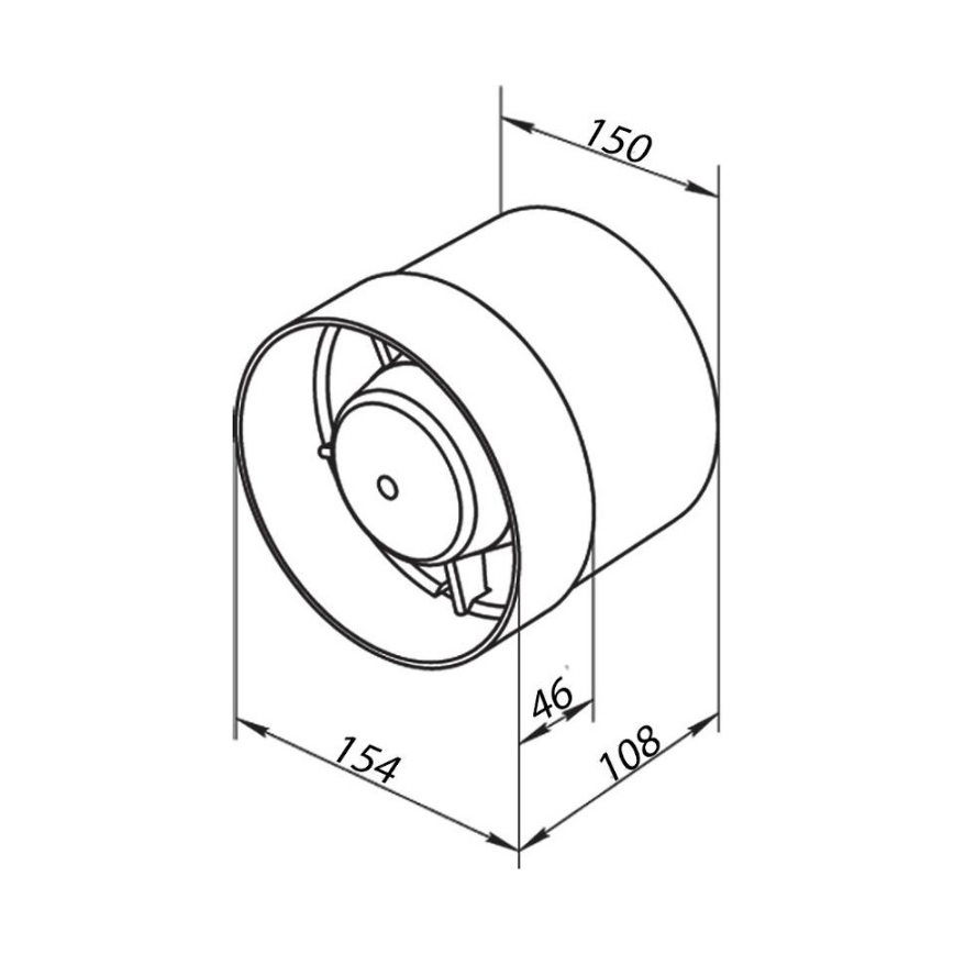 Ventilador VENTS 150VKO 15cm