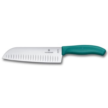 Victorinox - Cuchillo santoku de cocina SWISS CLASSIC 17 cm turquesa